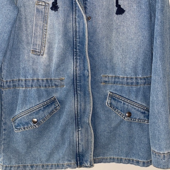 Ci Sono Denim Hooded Anorak Jacket - Picture 5 of 8